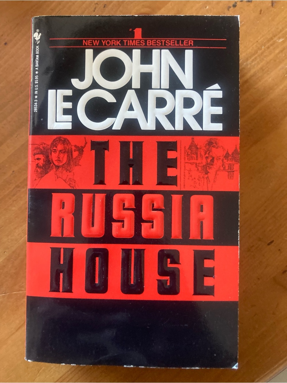 John le Carré "The Russia House" Paperback - Black & Red Cover